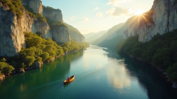 Vivez une aventure unique en canoë à Vallon Pont d'Arc